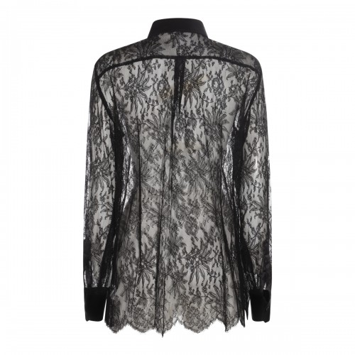 BLACK LACE CHANTILLY SHIRT