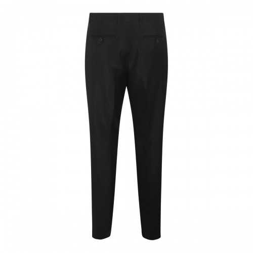 BLACK WOOL PANTS