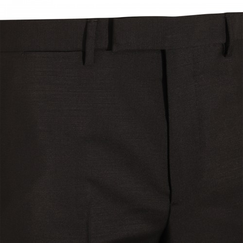 BLACK WOOL PANTS