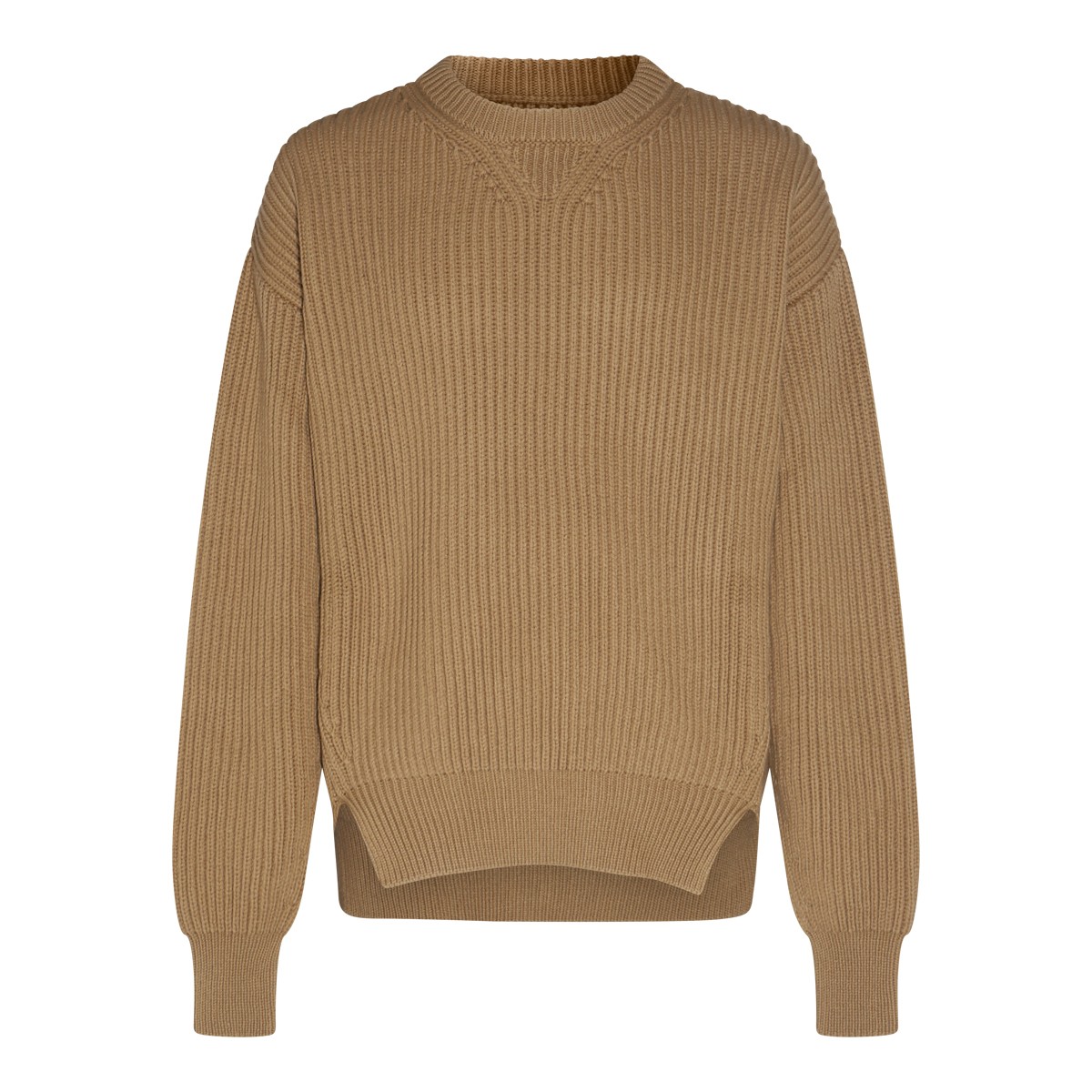 BEIGE WOOL JUMPER