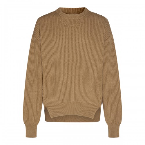 BEIGE WOOL JUMPER