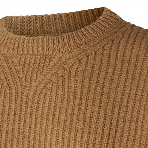 BEIGE WOOL JUMPER