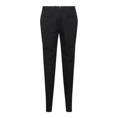 BLACK WOOL TROUSERS