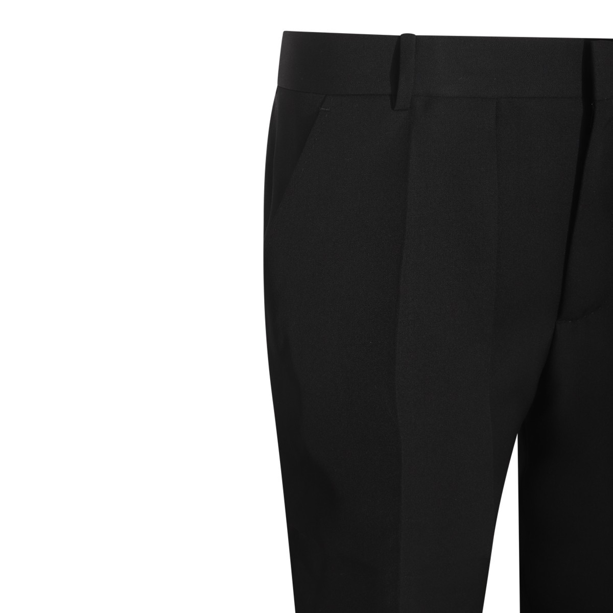 BLACK WOOL TROUSERS BLACK WOOL TROUSERS