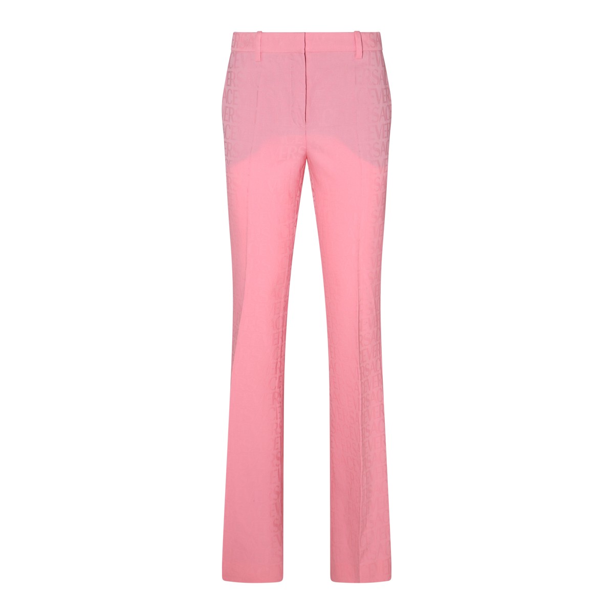 PINK WOOL TROUSERS