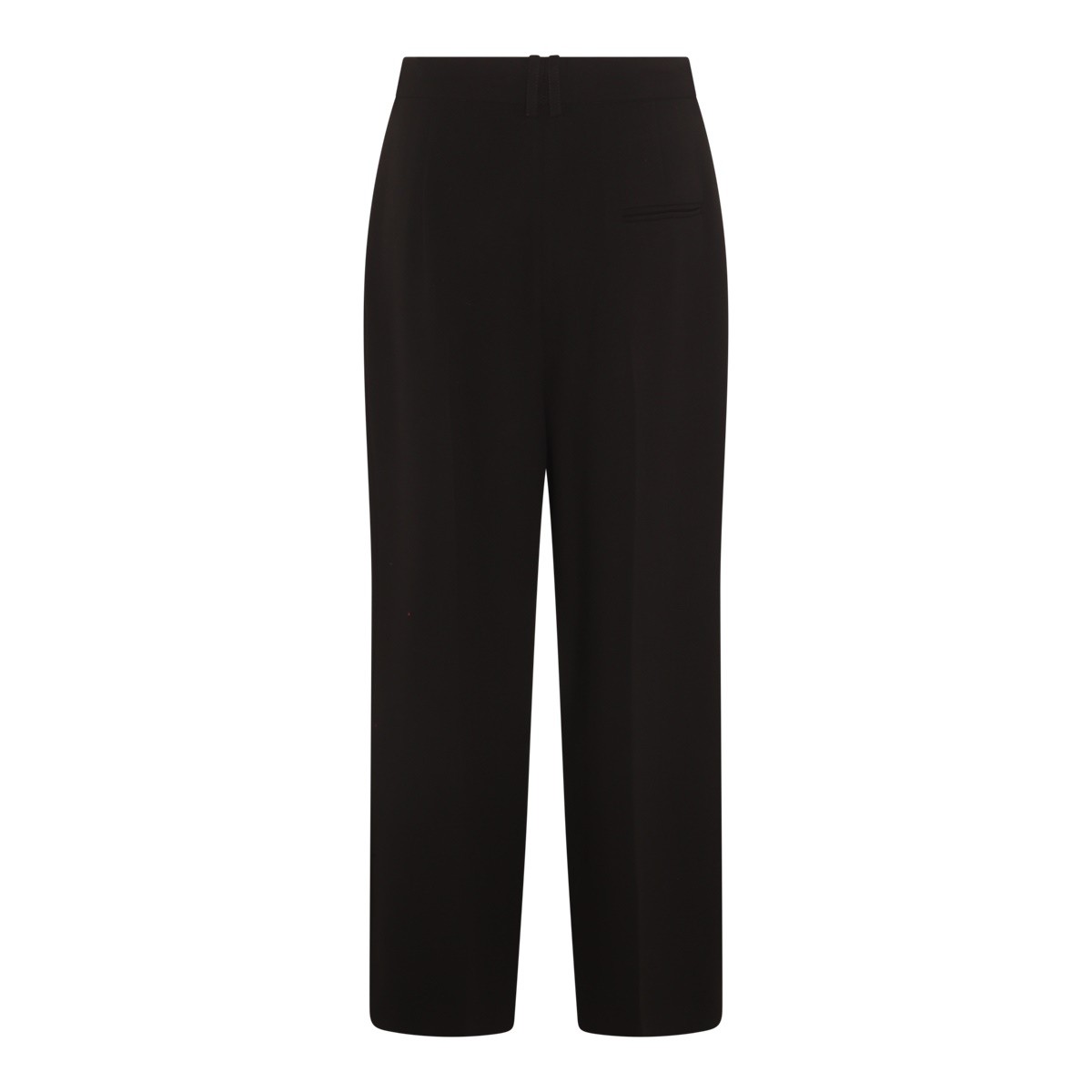 BLACK VIRGIN WOOL PANTS  BLACK VIRGIN WOOL PANTS