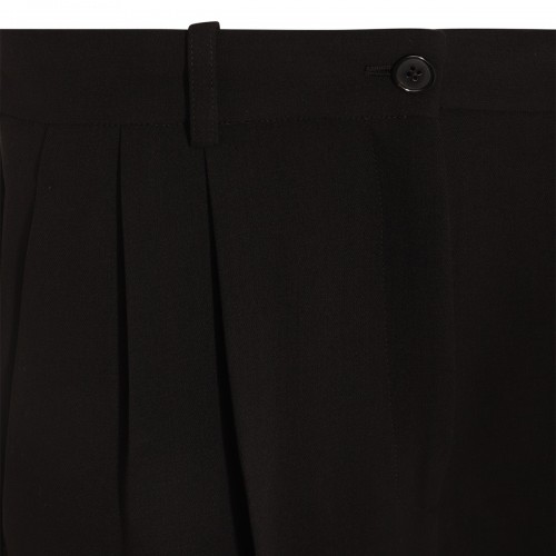 BLACK VIRGIN WOOL PANTS 