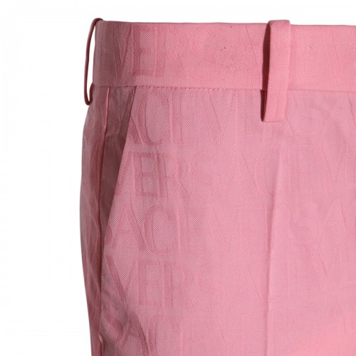 PINK WOOL TROUSERS