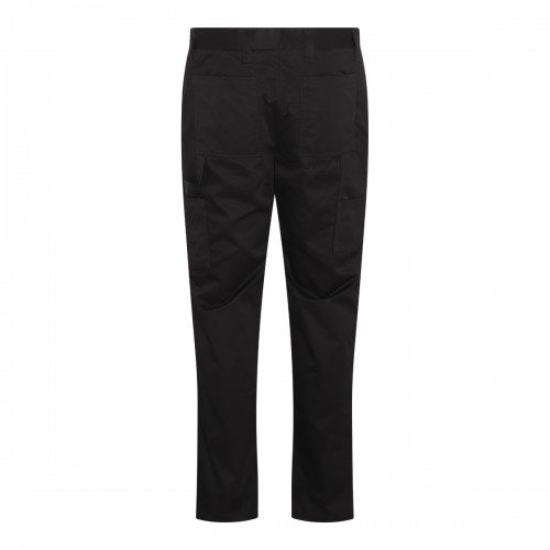 BLACK COTTON TROUSERS