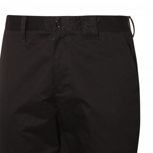 BLACK COTTON TROUSERS