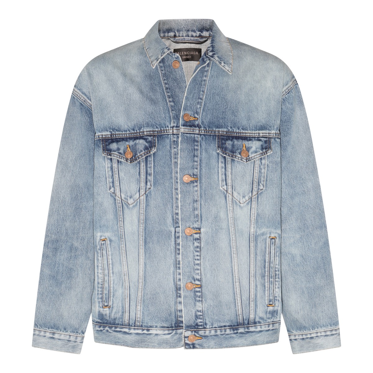 LIGHT BLUE DENIM OVERSIZE JACKET