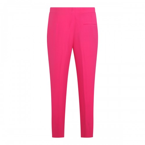 ORCHID PINK VISCOSE BLEND STRETCH PANTS