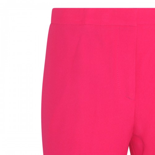 ORCHID PINK VISCOSE BLEND STRETCH PANTS