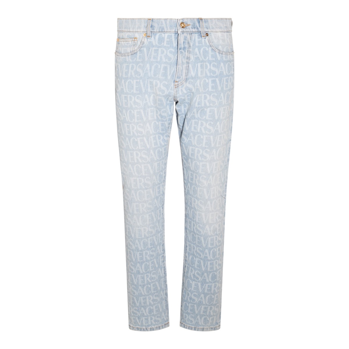 LIGHT BLUE COTTON JEANS