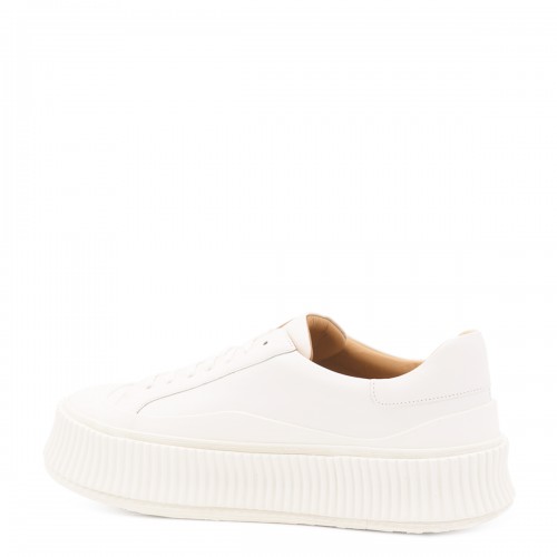 WHITE LEATHER SNEAKERS