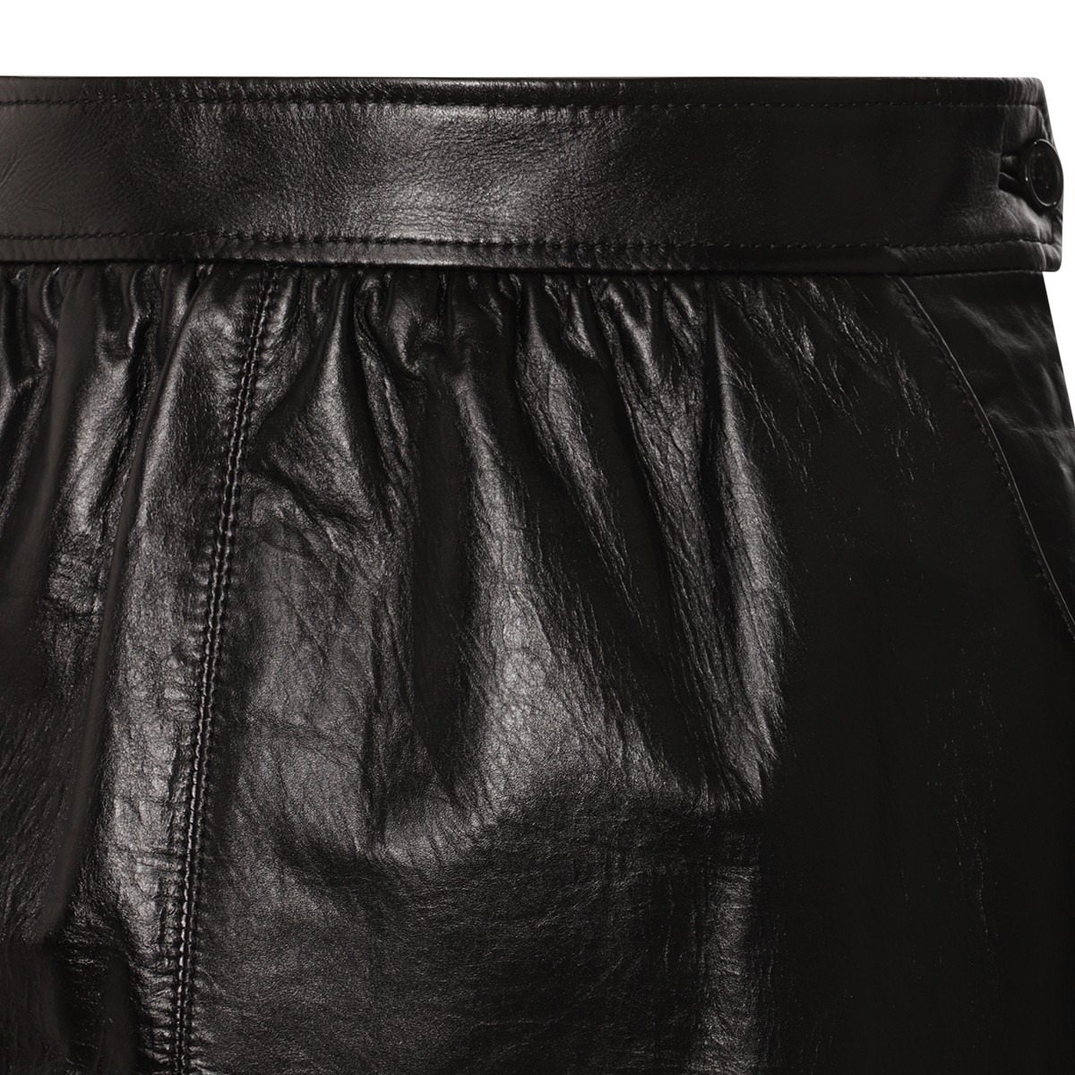 BLACK LEATHER PENCIL SKIRT  BLACK LEATHER PENCIL SKIRT