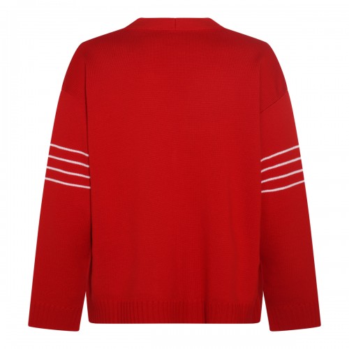 RED VIRGIN WOOL SWEATER