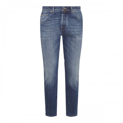 MID BLUE DENIM USED JEANS