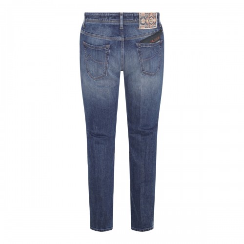 MID BLUE DENIM USED JEANS