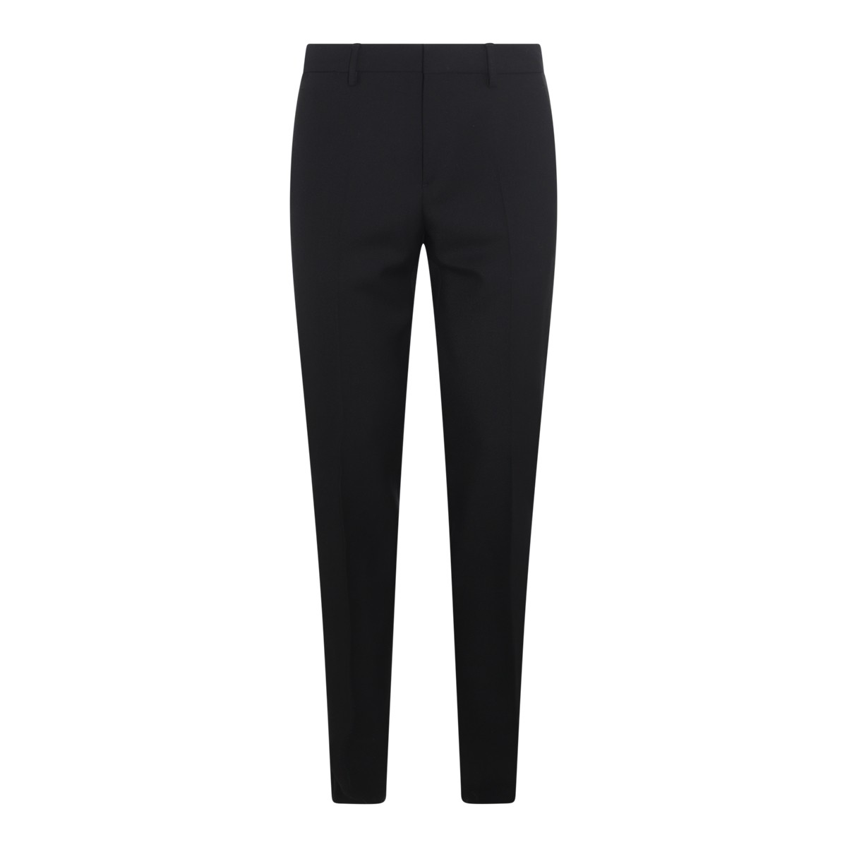 BLACK VIRGIN WOOL PANTS