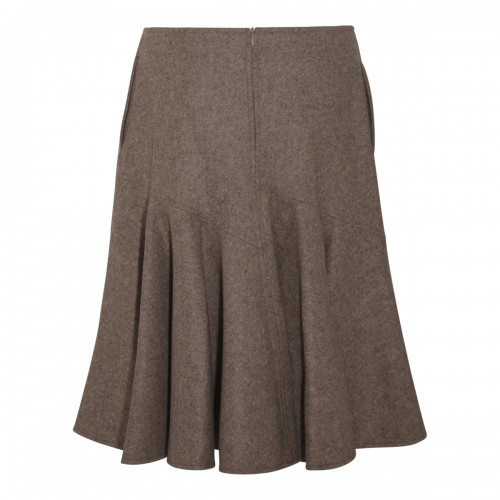 RIVERBED MELANGE WOOL SKIRT