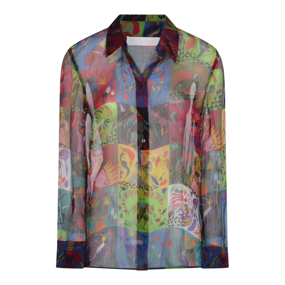 MULTICOLOUR SILK SHIRT