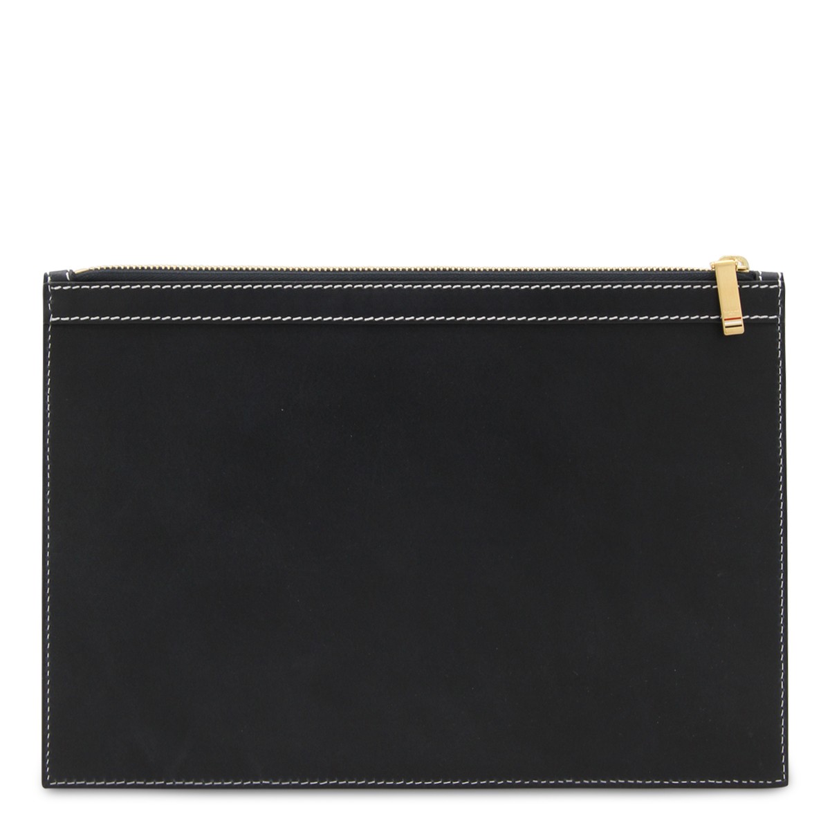 NAVY LEATHER POUCHE 