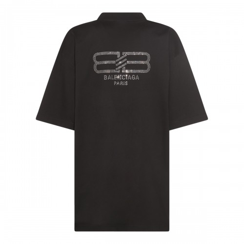 WASHED BLACK COTTON BB PARIS T-SHIRT