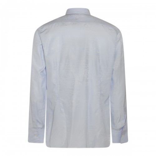 SKY BLUE SILK SHIRT