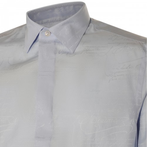 SKY BLUE SILK SHIRT