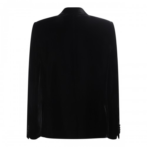 NOIR VISCOSE BLEND BLAZER 2