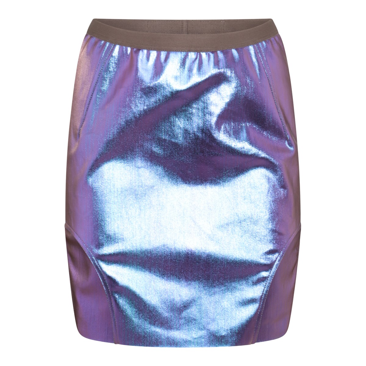 PURPLE AND BLUE COTTON BLEND DIANA SKIRT