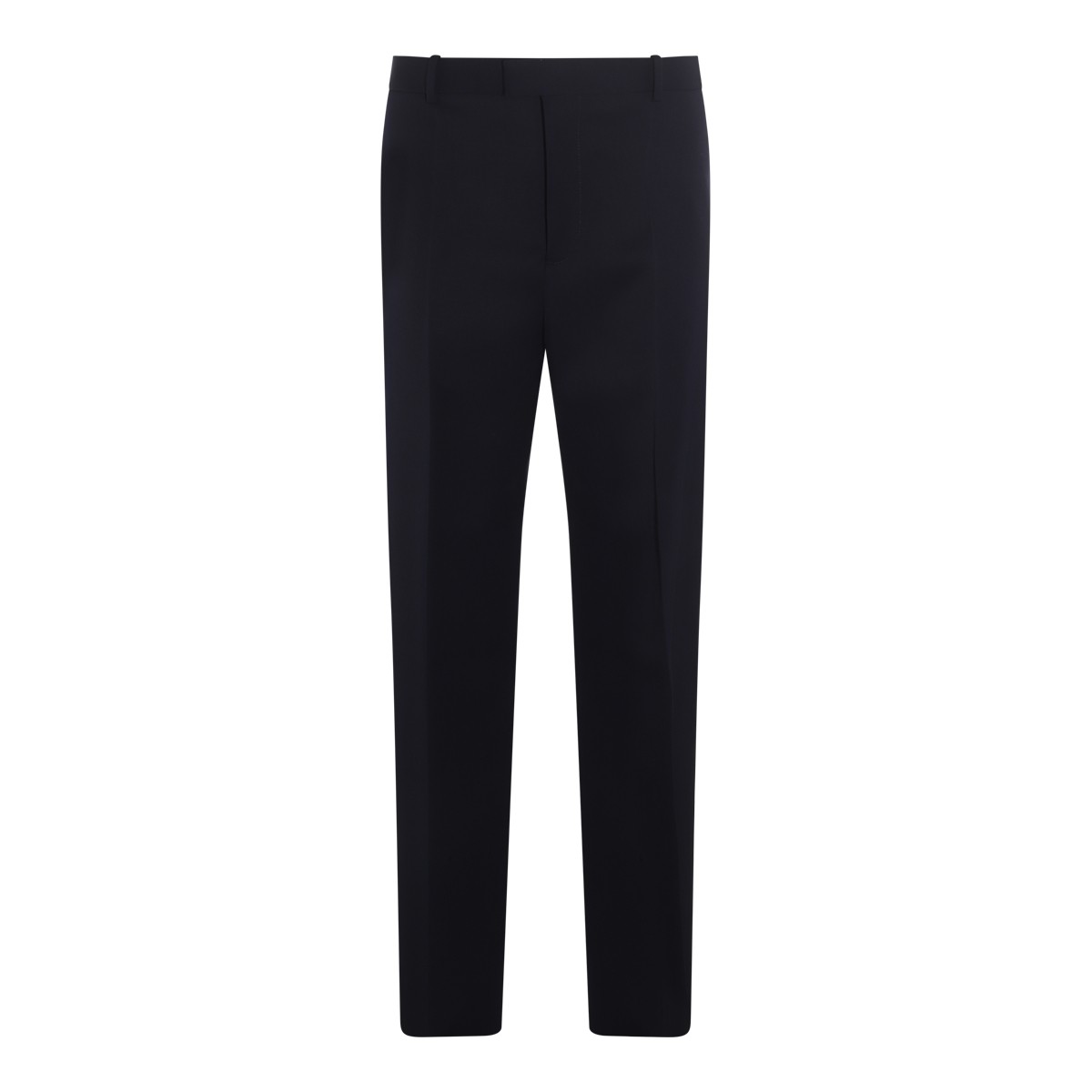 NAVY WOOL TAILORED PANTS