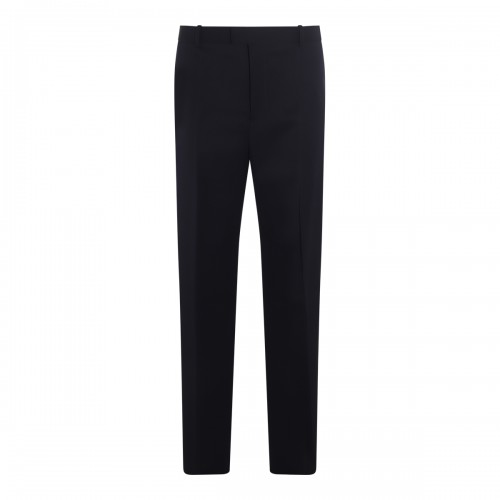 NAVY WOOL TAILORED PANTS