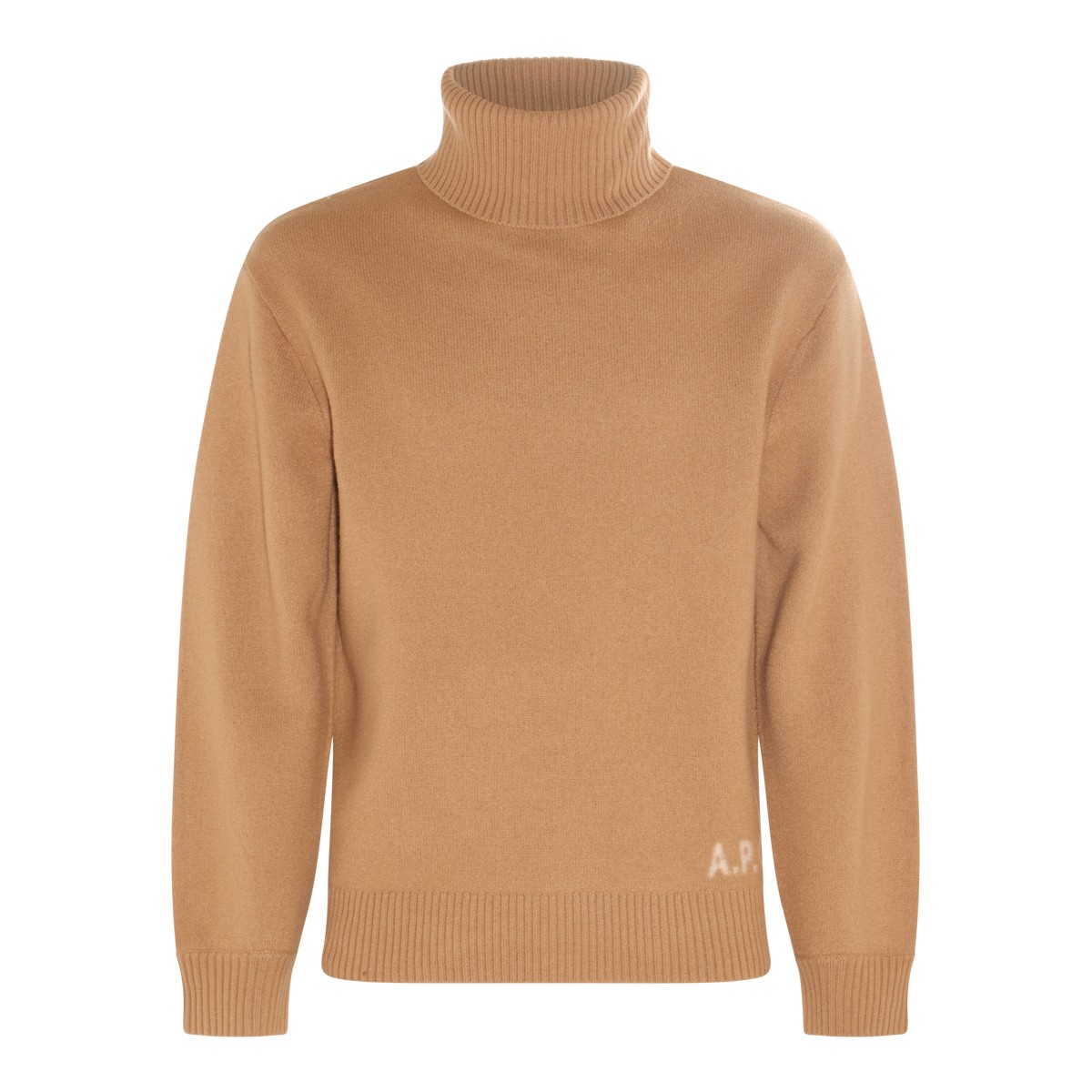 LIGHT BROWN WOOL JUMPER