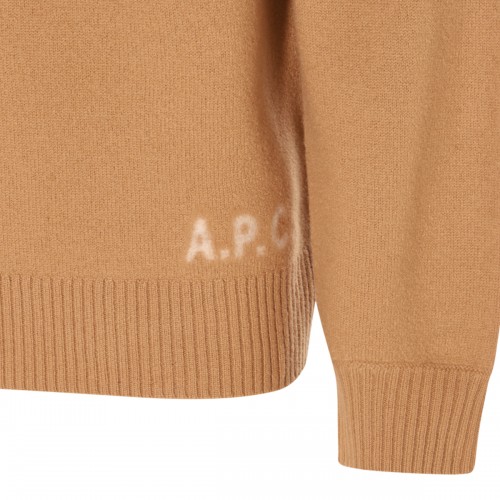 LIGHT BROWN WOOL JUMPER