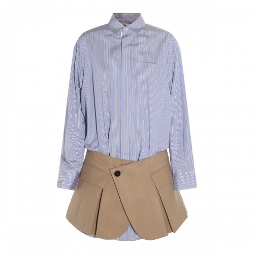 LIGHT BLUE, WHITE AND BEIGE...