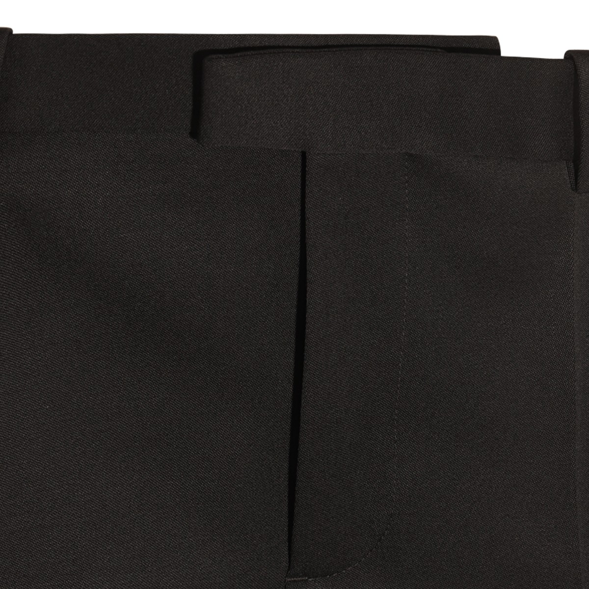 BLACK WOOL SART GRAIN DE POUDRE PANTS BLACK WOOL SART GRAIN DE POUDRE PANTS