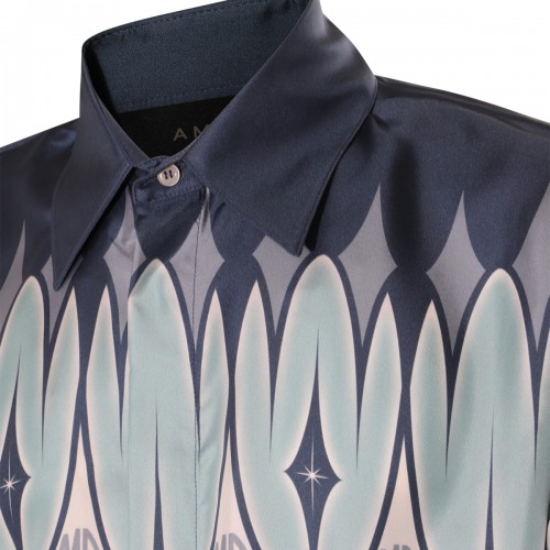 MULTICOLOUR SILK PRINTED SHIRT