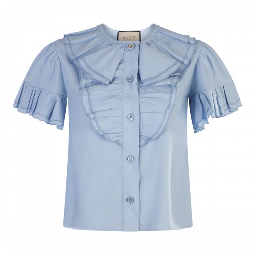 CERAMIC BLUE COTTON SHIRT