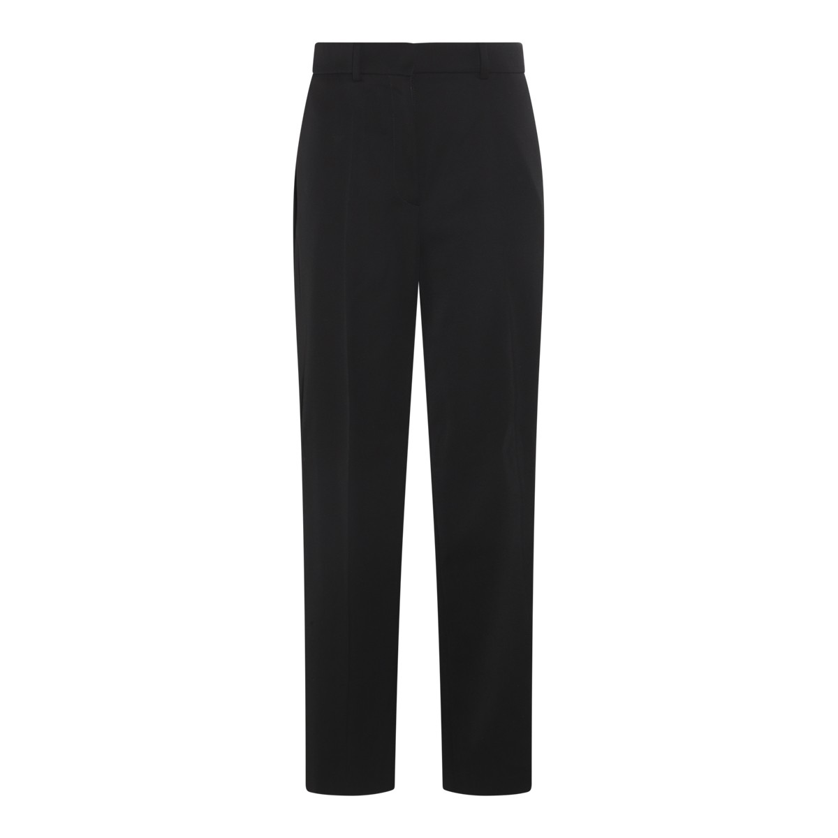 BLACK WOOL PANTS