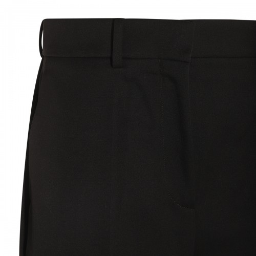 BLACK WOOL PANTS