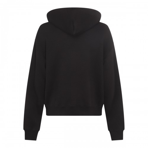 BLACK COTTON LOGO SWEATSHIRT