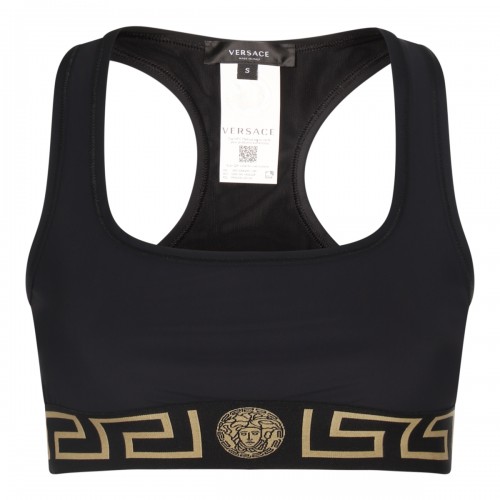 BLACK TECH STRETCH MEDUSA TOP