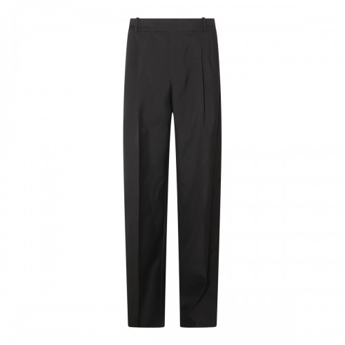 BLACK WOOL PANTS
