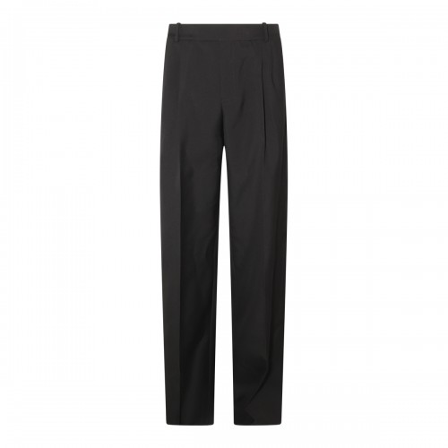 BLACK WOOL PANTS 