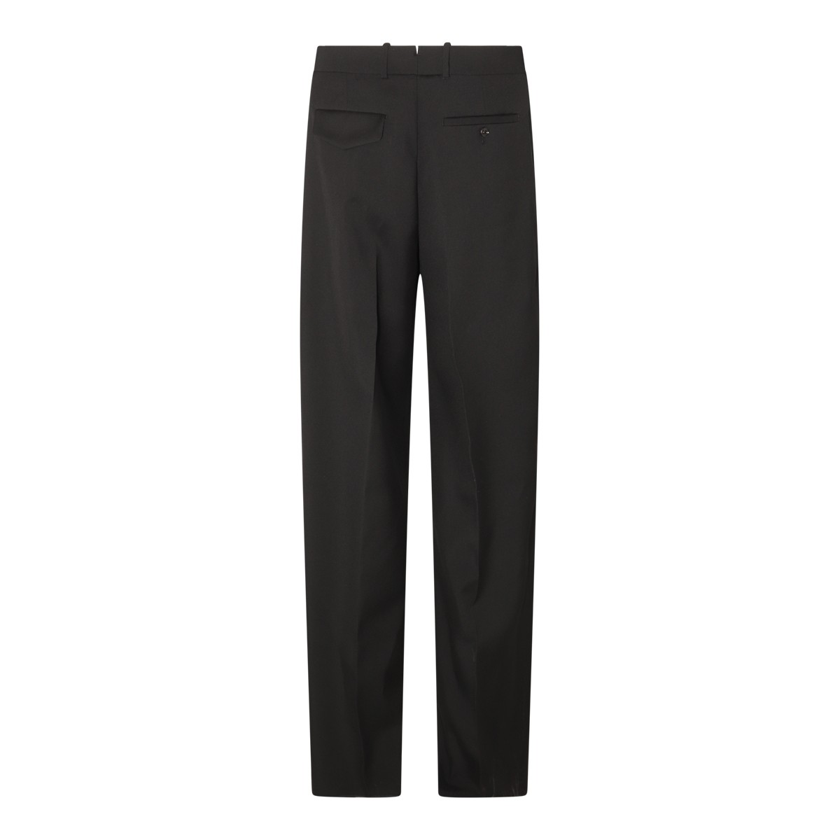 BLACK WOOL PANTS  BLACK WOOL PANTS
