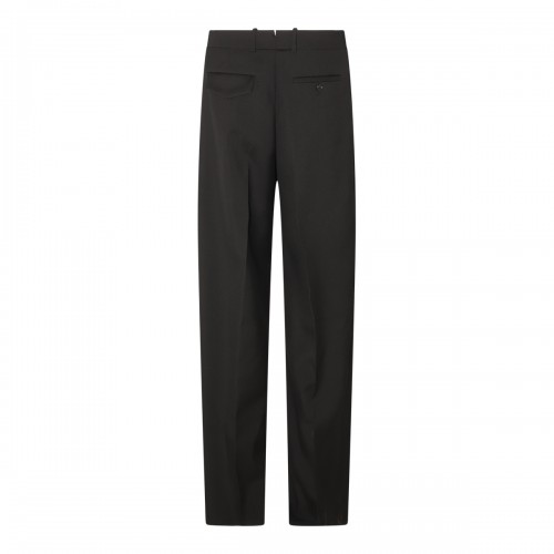 BLACK WOOL PANTS 