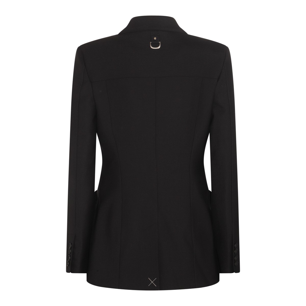 BLACK VIRGIN WOOL BLEND CARGO BLAZER  BLACK VIRGIN WOOL BLEND CARGO BLAZER