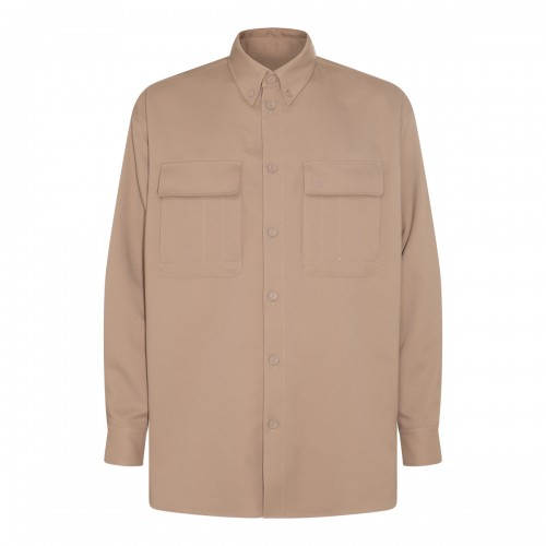 CAMEL OVERSIZE SHIRT 